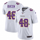 Nike Ravens 48 Patrick Queen White Shadow Logo Limited Jersey Yhua,baseball caps,new era cap wholesale,wholesale hats